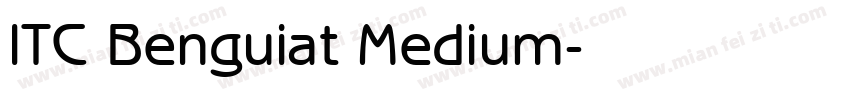 ITC Benguiat Medium字体转换